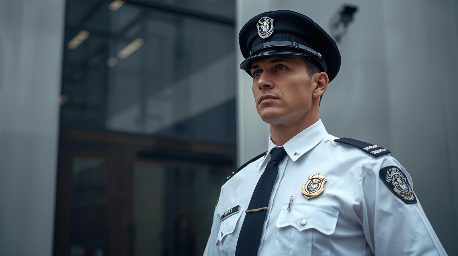 Security guard on duty